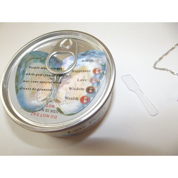 Lucky Pearl Necklace Pendant 16" Stainless Steel Chain Irish Blessing diy - Picture 9 of 13